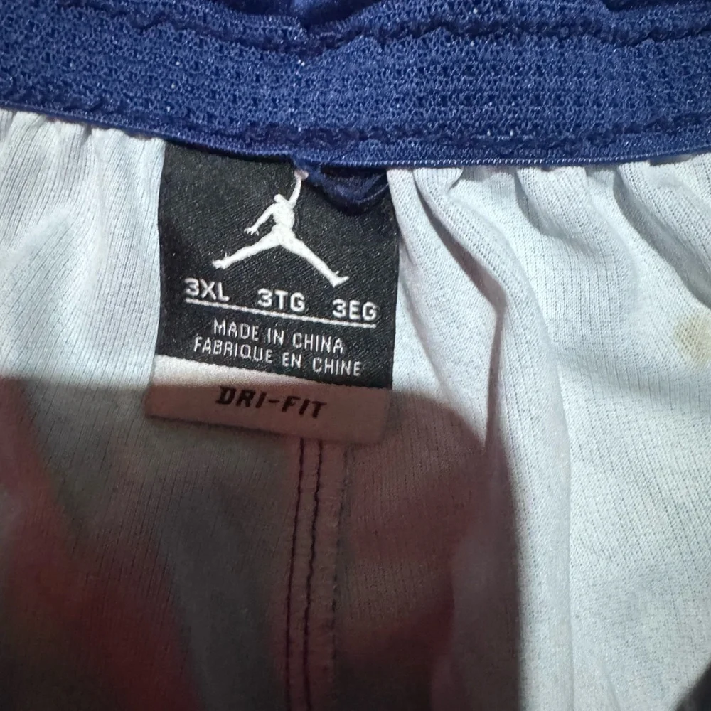 Jordan Blue and Neon Green Athletic Shorts - Picture 5 of 5